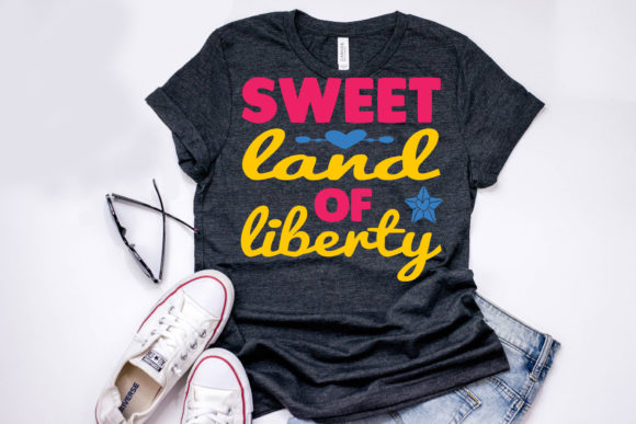 4th July Quote Design, Sweet Land of Liberty