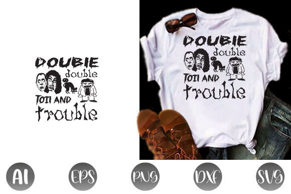 Halloween Quote Design, Double Double to