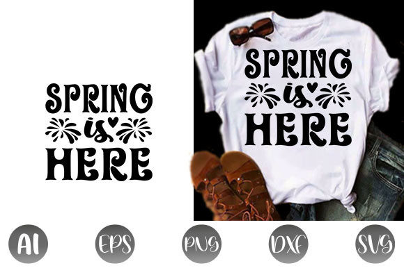 Spring Quote Design: A Versatile Graphic for Seasonal Embroidery Projects